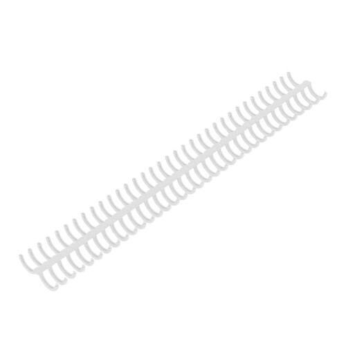 10Pcs White Polypropylene Binding Coils 34 Holes 15mm Inner Diameter 2