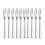 10Pcs 304 Stainless Steel Cocktail Dessert Fork Appetizer Snack Cake Fruit Forks Set 1