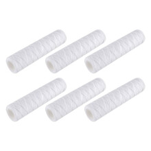 6PZ 5 Micrometri String Wound Water Filter Universal Whole House Sostituzione Cartuccia di Ricambio Filtri Sedimenti 10 Pollici