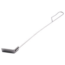 Rastrillo de Ceniza de CarbóN de Acero Inoxidable Herramienta de Ceniza de Barbacoa Rastrillo Poker para Fumador de CarbóN Joe Estufa de Leña Plata