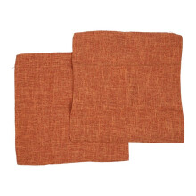 Fodere per Cuscino Arancione Bruciato 18 X 18 Pollici Set di 2 Federe per Cuscino Quadrato Decorativo Rustico Rustico Moderno
