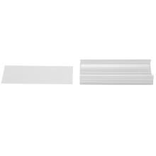 Draht Regal Etiketten Halter, 30 StüCk Kunststoff Draht Regal Etiketten Clips mit Etiketten Papier Abnehmbarer Draht Regal Etiketten Halter