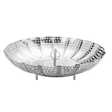 Opvouwbare Schotel Stoom Roestvrijstalen Voedselmand Mesh Groente Fornuis Steamer Uitbreidbare Keuken Tool Steamer, M