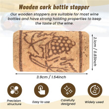 Wine Corks, Wooden Cork Wine Bottles Cork for Natural Corks for Wooden Wine Corks for DIY, Decoration and Hobbies