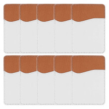 10 StüCke Sublimation Blanks Phone Wallet - PU Leder Kartenhalter für die RüCkseite des Telefonsticks auf Dem  Android DIY Blanks