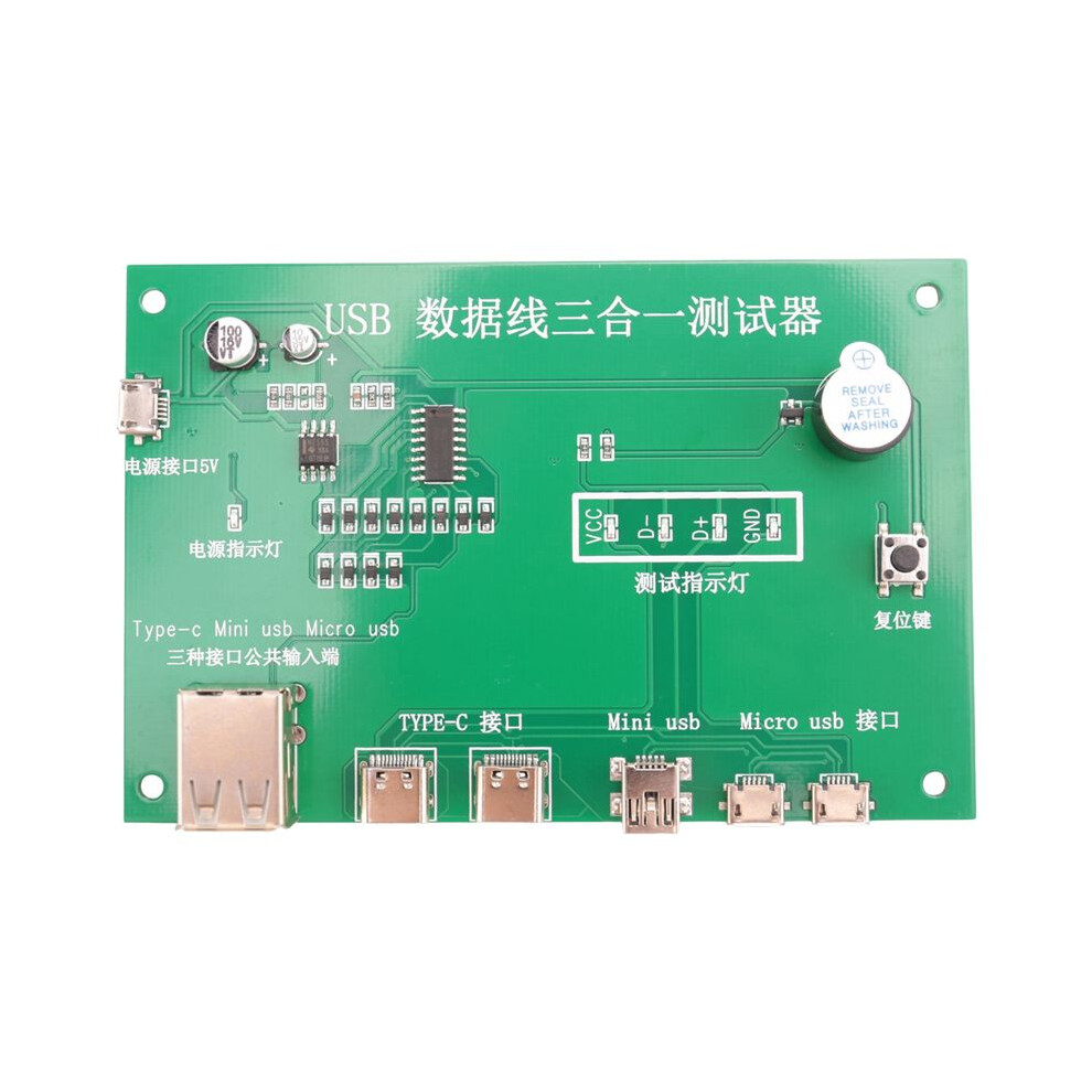 Usb Cable Tester, Data Wire Test Fixture Precise Type-C/ Usb/Micro-Usb Usb Cable Tester Charging Cable Tester 6033581141309