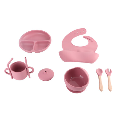 Baby-Fütterungsset, 3 unterteilte Gitter, Teller, 2