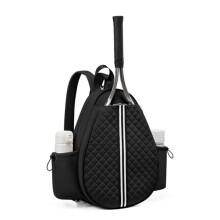 Tennis Bag Comfortable Adjustable Strap Outdoor Sport Bag Tennis Racket Bag for Women Men Tennis Enthusiast Black