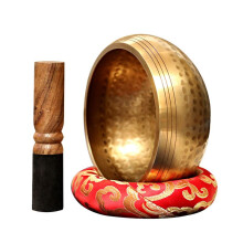 Nepal Handmade Buddha Sound Bowl Yoga Meditation Chanting Singing Bowl Brass Chime Handicraft Music Therapy