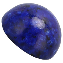 20 Stück Lapis Lazuli 8mm Flachrücken-Kuppelperlen für Schmuckherstellung