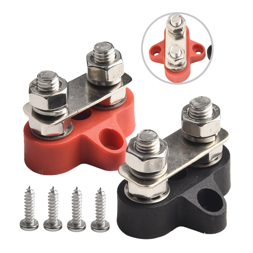 2Pcs M8 48V Power Distribution Post Junction Block 2Pack Heavyduty Solar Installations Compatible With M8 Posts 9382693043696