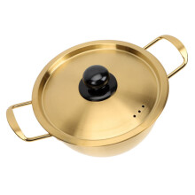Stainless Steel Ramen Noodle Pot with Lid, Fast Heating Soup Cooker for Stove, Easy Clean