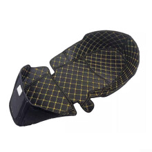 Compatible with Motorcycle Seat Storage Box Lining Protective Pad Black PU Material 33X30X8 CM