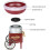 Red Cotton Candy Machine Maker Quick Easy Countertop Setup for Home Parties and Birthdays 3