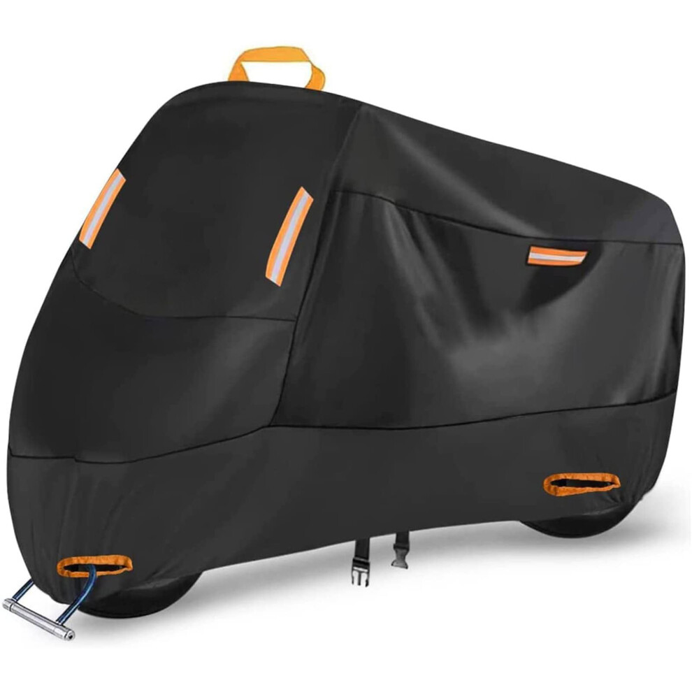 Motorbike Cover For Harley Davidson Dyna Low Rider 1978, Oxford Fabric Waterproof Sunproof, Reflective Strip 9382693044464