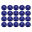 20pcs Lapis Lazuli 8mm Half Round Beads Flat Back Domes 5