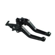 Motorcycle Brake Lever Adjustable Black Handlebar Set For Motorbike Clutch And Brake