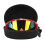 Red Frame Motorcycle Goggles with PC Lens, Adjustable Sponge Protection 3