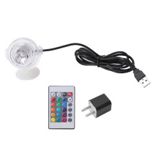 Luce LED ad angolo regolabile per pesci, sommergibile, luce RGB multicolore, design impermeabile, alta luminosità, luci decorative per acquario.
