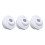 Eyeball Nozzle, Bull's Eye Design, White Plastic, 3Pack, Pool Massage, Bathtub Compatibility 1