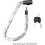 Chain Lock 2.5Foot Long Reflective AntiTheft Lock For Bicycles, Motorcycles, Scooters, Doors, Gates 3