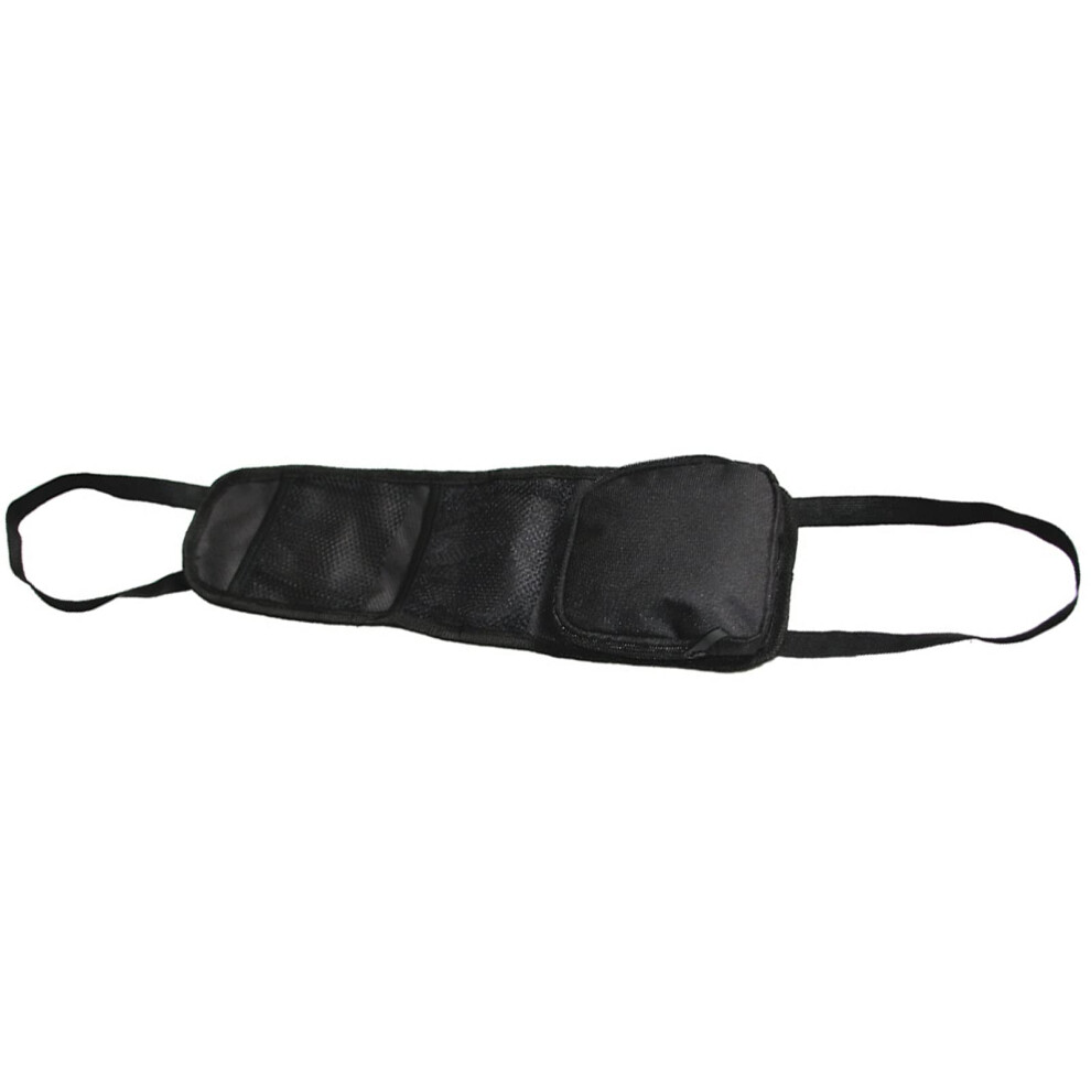 Durable Oxford Cloth Car Seat Side Back Storage Organizer With 2 Mesh Pockets Black 9347817447217
