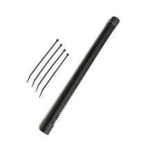 Scuba Diving Corrugated Replacement Hose with Quick Exhaust Valve Durable Rubber for Outdoor Sports