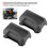 Motorcycle Bumper Guard Rubber Protector 80x55mm Black for 25mm Bars 11