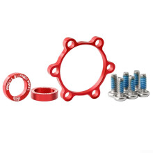 Boost Hub Conversion Kit, 15x100mm to 110mm Front and 12x142mm to 148mm Rear Mountain Bike Adapter, Lightweight Alloy Spacer Set Red