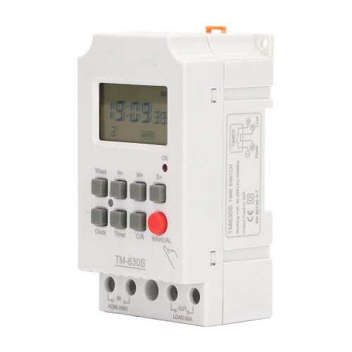 Digital Timer Switch TM 630S K 7-Day ABS 30A Programmable