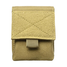 Molles Small Tool Storage Bag Tactical Utility Bag Molle Compatible Nylon Outdoor Mud Color