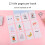 Mini Transparent 3-Ring Binder Cover with Pockets, 18.5x10.5cm 8