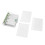 Mini Transparent 3-Ring Binder Cover with Pockets, 18.5x10.5cm 2