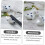 3Pcs Cartoon Ceramic Chopstick Rest Holder 3 Piece Set For Dining Table 5