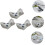 3Pcs Cartoon Ceramic Chopstick Rest Holder 3 Piece Set For Dining Table 4