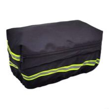 Bicycle Rear Seat Battery Protective Cover Waterproof Canvas Bag With Storage Pocket And Reflective Strip For EBike