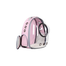 Cat Backpack with Bubble Window View and 9 Ventilation Holes Pet Carrier for Travel Pink