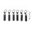 Zipper Pull Replacement Set - 6Pcs Durable & Easy to Change 9