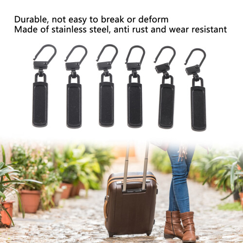 Zipper Pull Replacement Set - 6Pcs Durable & Easy to Change 1