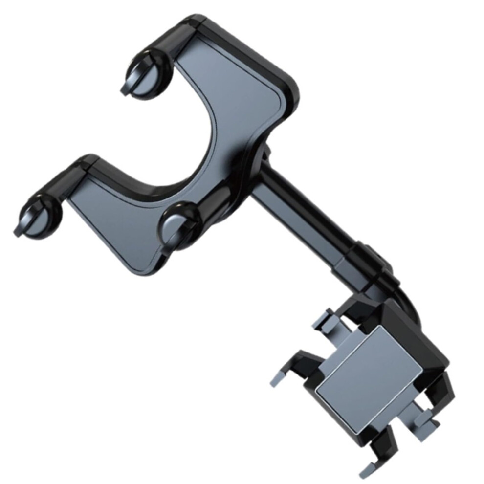 Car Phone Holder 360 Rotation Adjustable Rearview Mirror Mount With Stable Fourclaw Grip 9189345501104