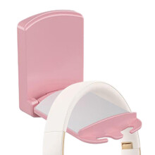 Headphone Hook Collapsible Sturdy SelfAdhesive Holder Headphone Wall Mount Headset Stand AntiRut Pink