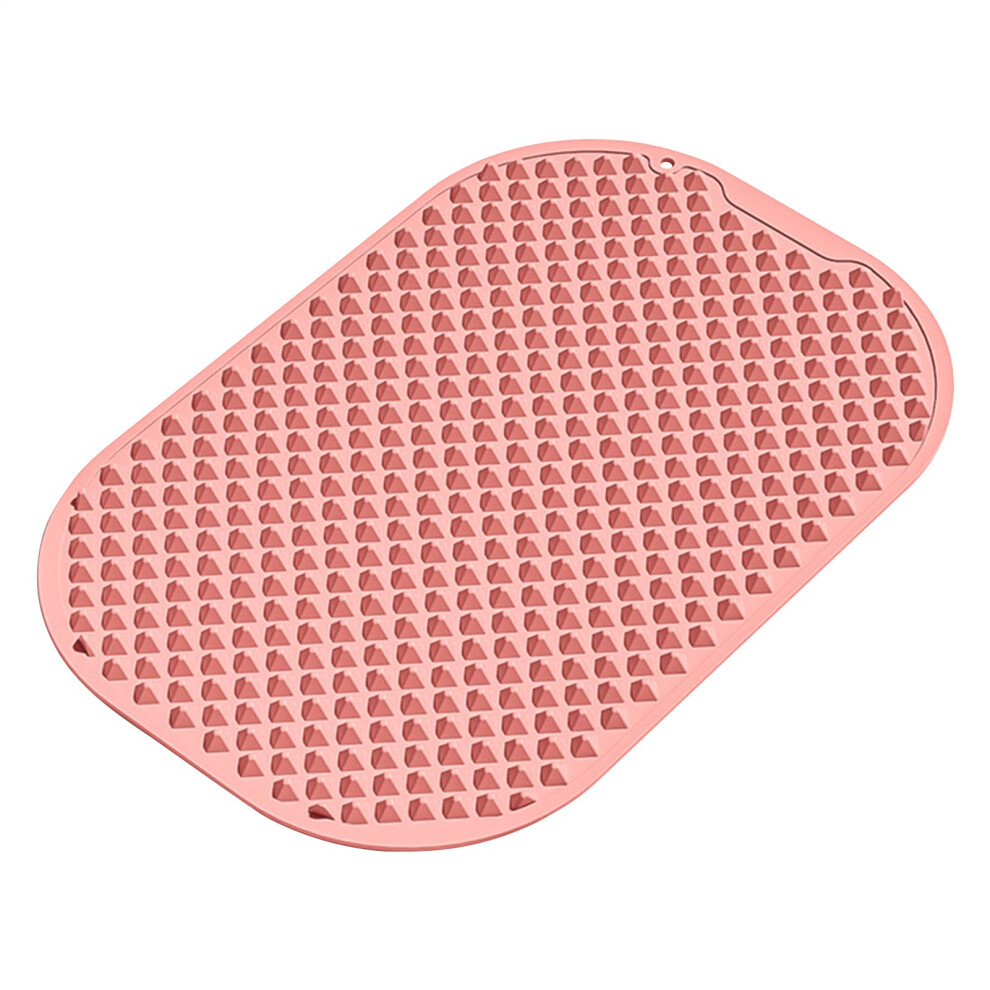 Pink Foot Reflexology Mat And Foot Massager For Pain And Stress Relief, 20X15in For Home Travel