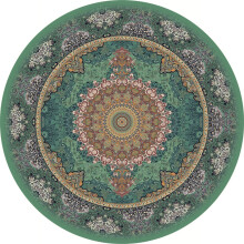 Round Piano Soundproofing Rug For Drums Piano Living Room Music Stand NonSlip Carpet Protector Style 3 160 Cm (63 In)