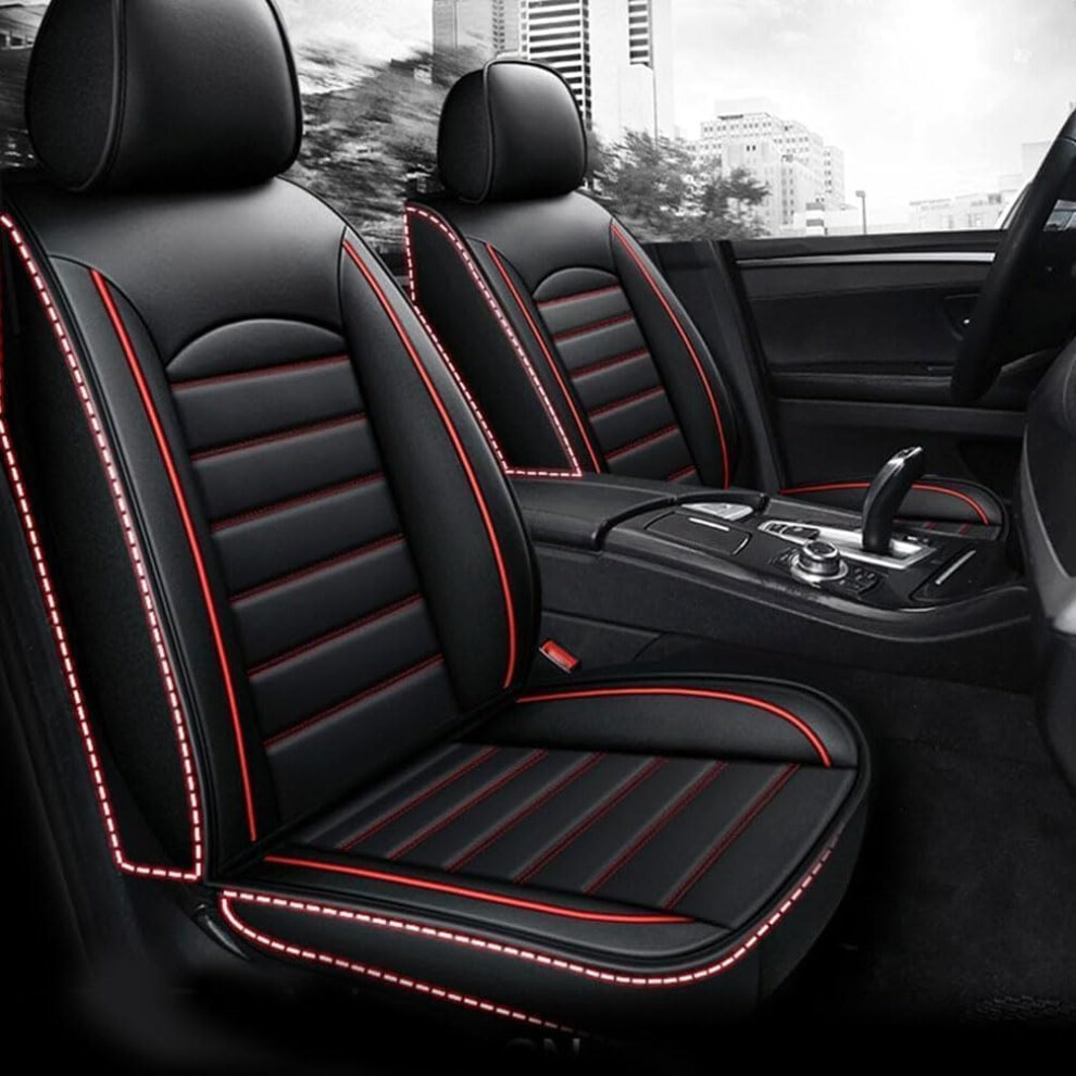 Car Seat Covers For Ssangyong Tivoli Xlv Ultimate Le Grand Turismo Leather, Waterproof, Breathable, 5Seat, Black/Red 9382693047151