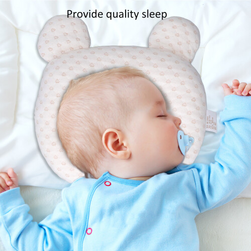 Double-Sided Baby Pillow with Soft Cotton and Cute Prints 2