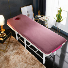 Massage Table Cover Foldable Memory Foam Topper 0.8/1.6/2.4 Inch Thick Spa Beds Pad 80x190 Pink
