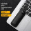USB Flash Drive Case Leather Dustproof Protector with Stainless Steel Keychain Clip Black 2