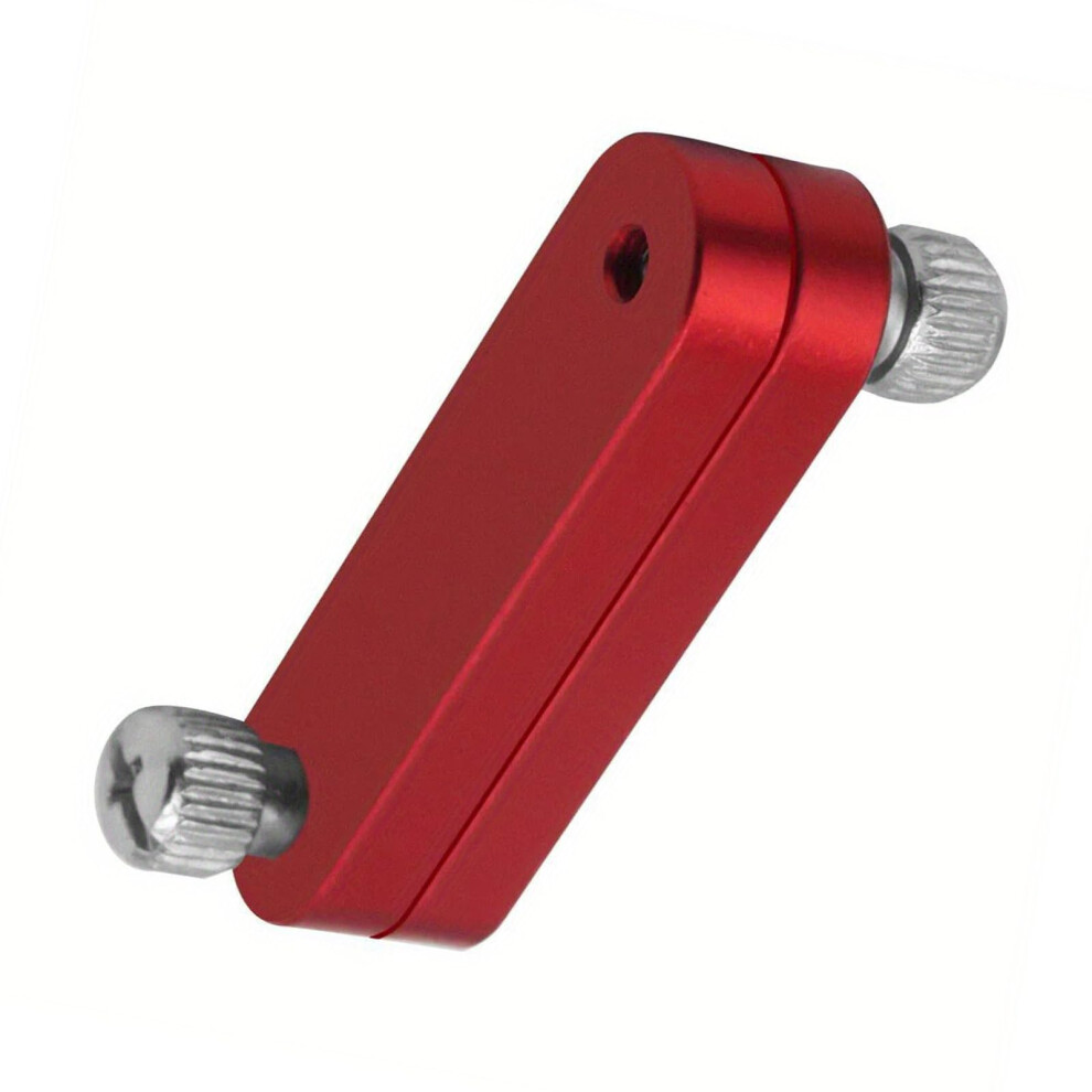 Aluminum Adjustable Ruler Stop Block Red Positioning Block For Precise Woodworking And Marking Limit Ruler Block 9189345480485