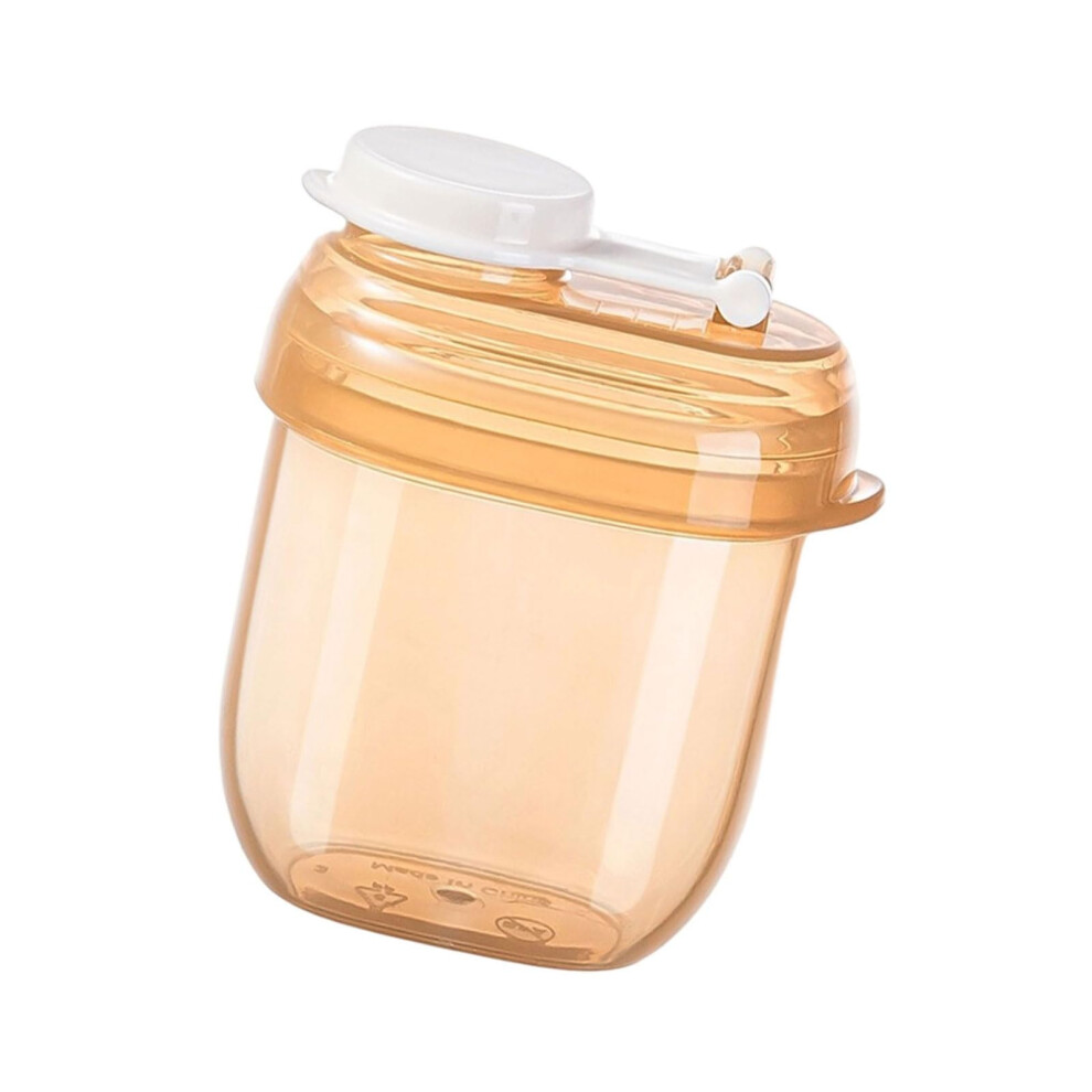 Infant Milk Powder Container 90ml Compact Case With Secure Seal Dishwasher Safe Portable Travel Dispenser Coffee Color