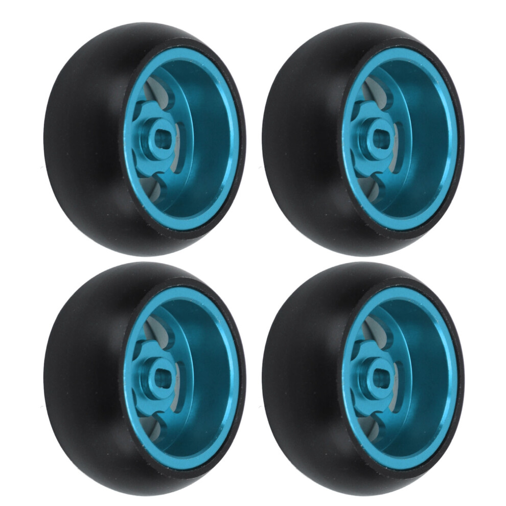 4 Pcs Rc Drift Tires 27Mm For 1/28 Rc Car K969 K989 P929 Blue 7891374868944